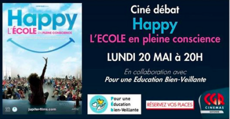 CINE DEBAT: HAPPY, L’ECOLE EN PLEINE CONSCIENCE